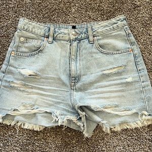 denim shorts
